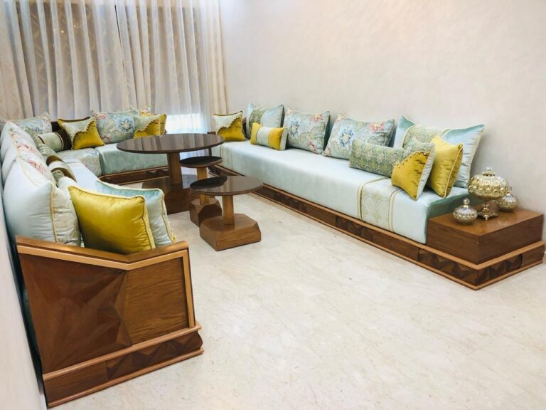 Salon marocain Pyramide sur mesure en bois massif — Salon Premium