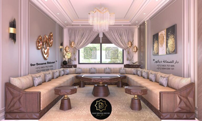 Salon marocain Pyramide sur mesure en bois massif — Salon Premium