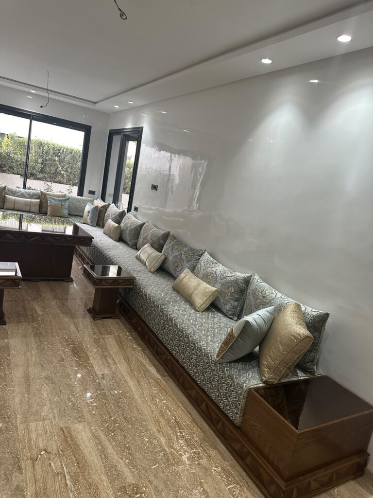 Salon marocain Pyramide sur mesure en bois massif — Salon Premium