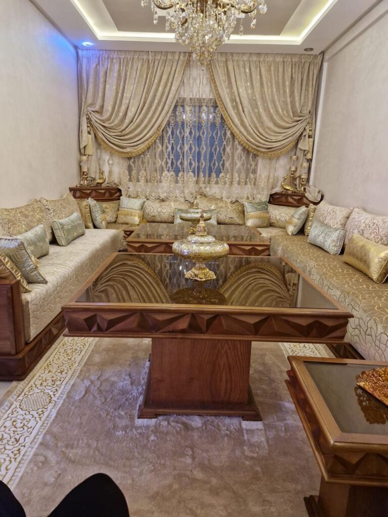 Salon marocain Pyramide sur mesure en bois massif — Salon Premium