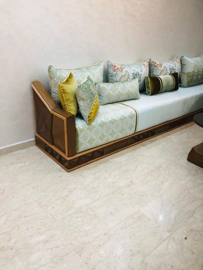Salon marocain Pyramide sur mesure en bois massif — Salon Premium